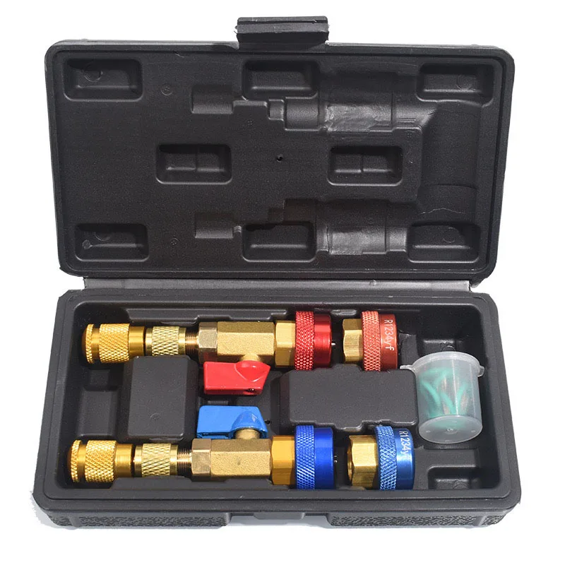 Car Air Conditioner Valve Core Disassembly Tool R134a R1234yf Replacement Fluorine-Free Repair Kit