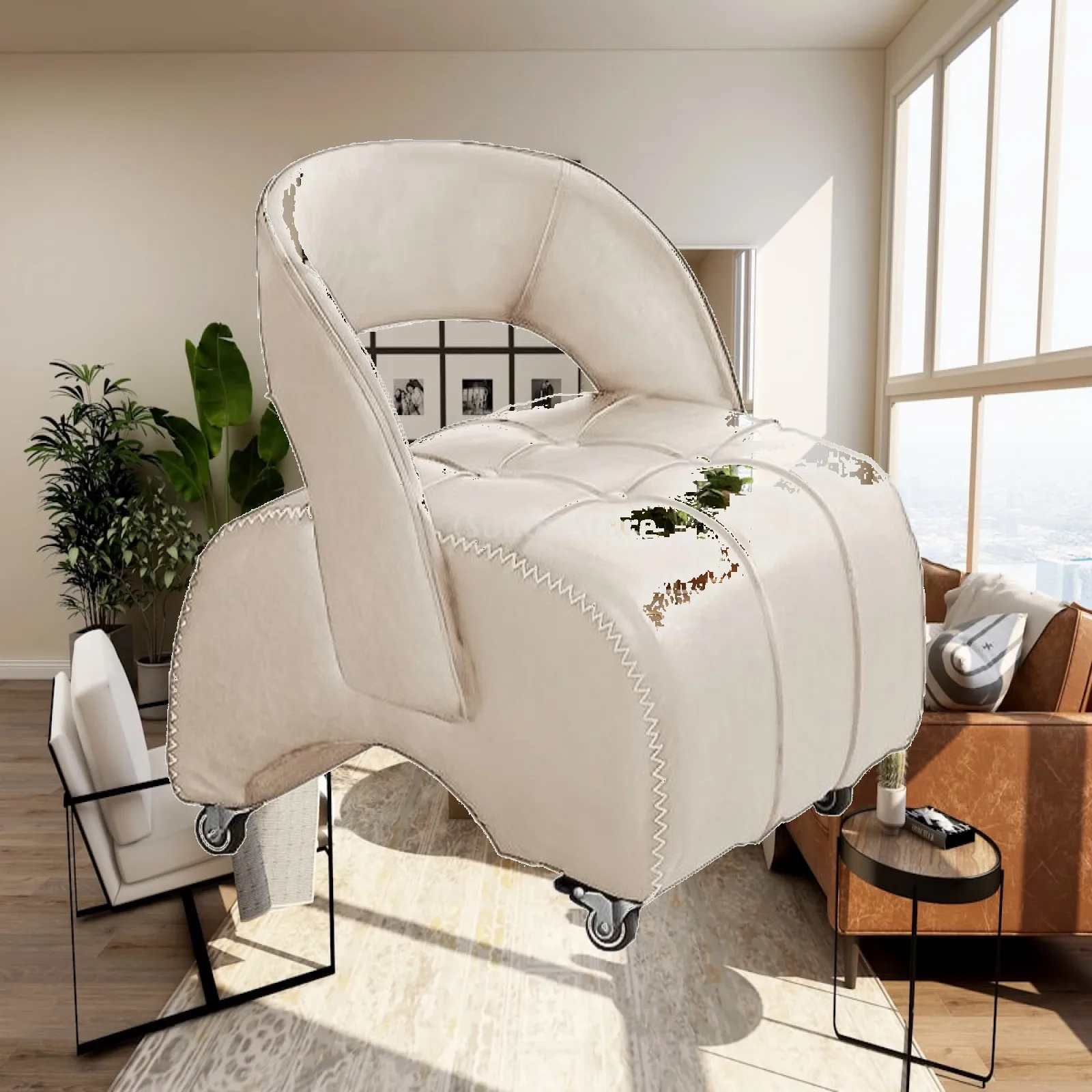 portable-rolling-seat-with-padded-cushion-and-swivel-casters-for-low-level-seating-comfort-at-home