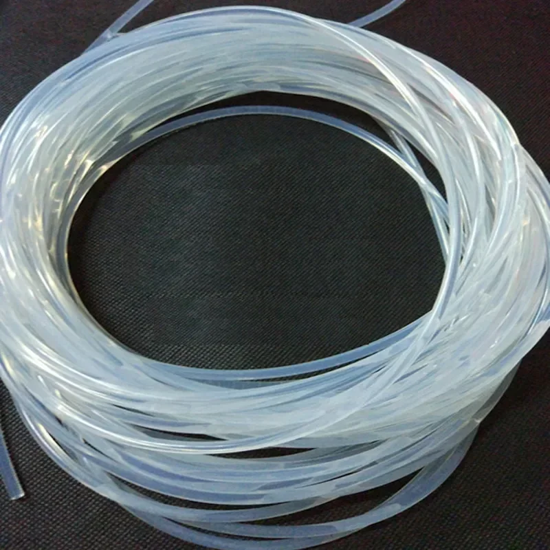 Silicon Rubber Solid Seal Strip Round Bar Dia. 1 1.5 2.5 3.5 4 5 6 7 8 9 10 11 12 14 16 18mm Food Grade Transparent