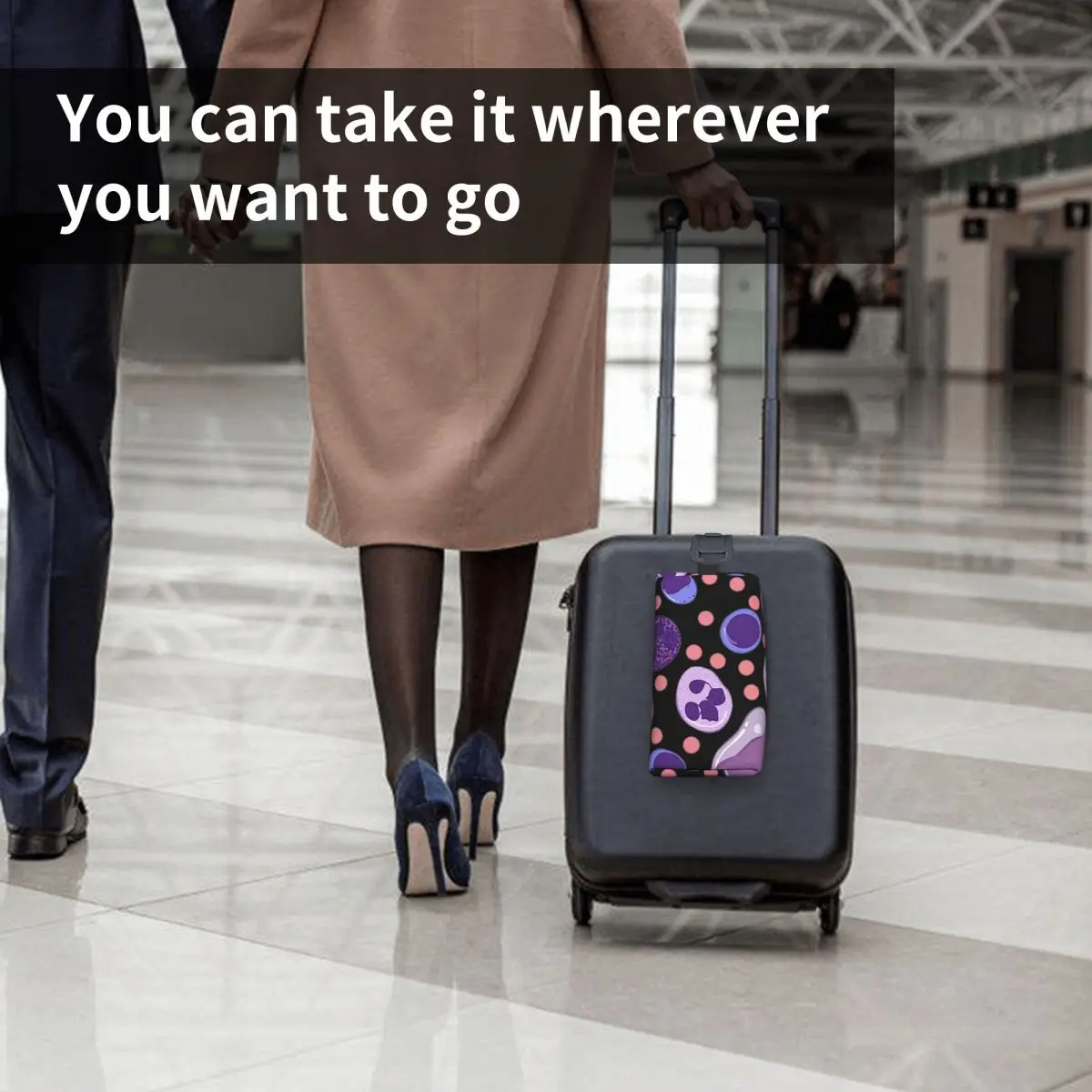 حقيبة مكياج كبيرة بنمط خلايا الدم البيضاء، منظم مستحضرات التجميل، مجموعة أدوات التخزين، حقيبة مستحضرات التجميل، مقلمة