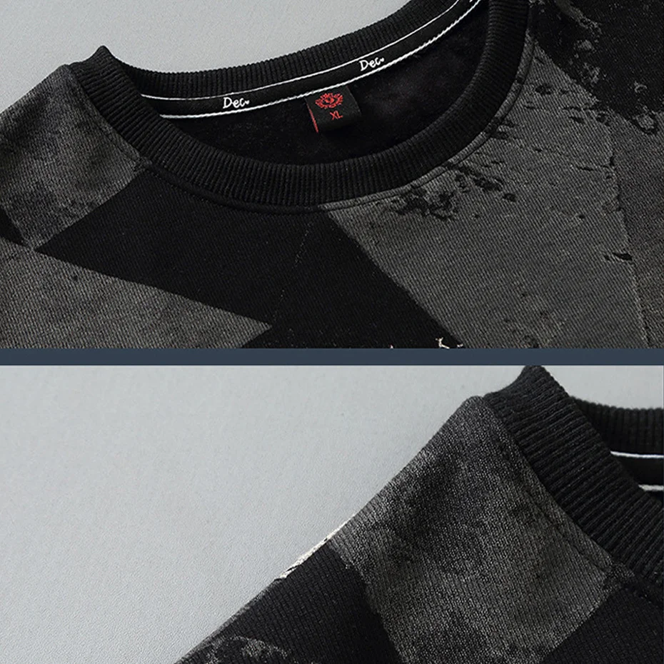 Vintage Streetwear Sweatshirts Men 10XL Plus Size Sweatshirts Graffiti Pullover Fashion Sweatshirt Big Size 10XL