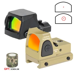 R-X Red Dot Sight GL*CK Collimator Low Power Fiber Holographic Red Dot Sight Reflex Optic Scope 20mm Rail Mount for Tactical