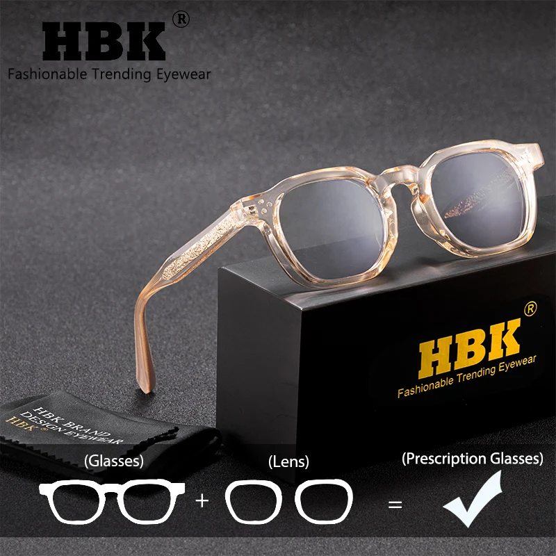 HBK Versatile Men's Prescription Glasses Temple Tips Design Customized Optical Frames Women's Daily Decoration Luxury Eyewear