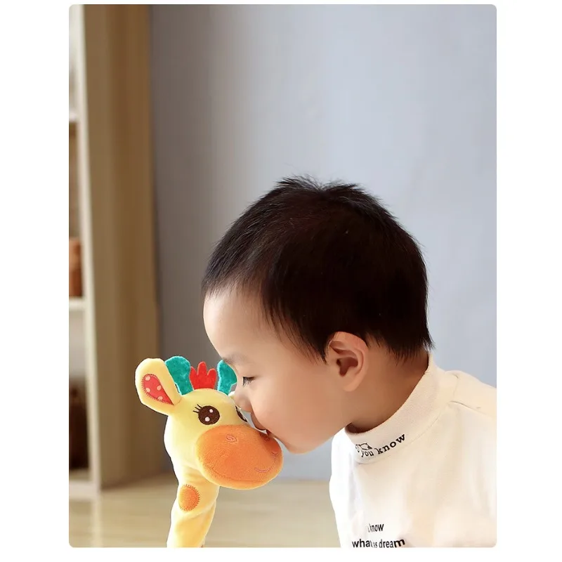 Jouets de danse parlant de girafe dansante oscillante, hochet électronique pour enfants, jouets d'imitation répétée