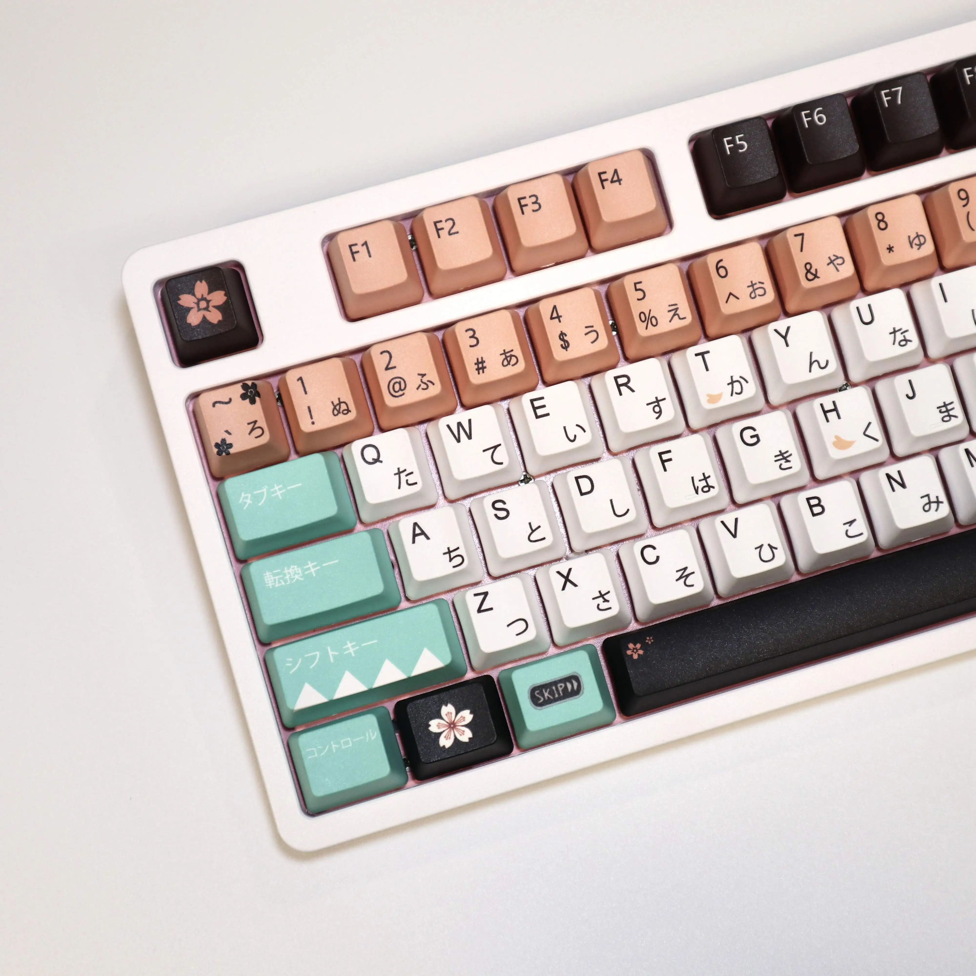 Okita keycaps PBT material OEM height, sublimation mechanical keyboard keycaps, hot brother peripherals