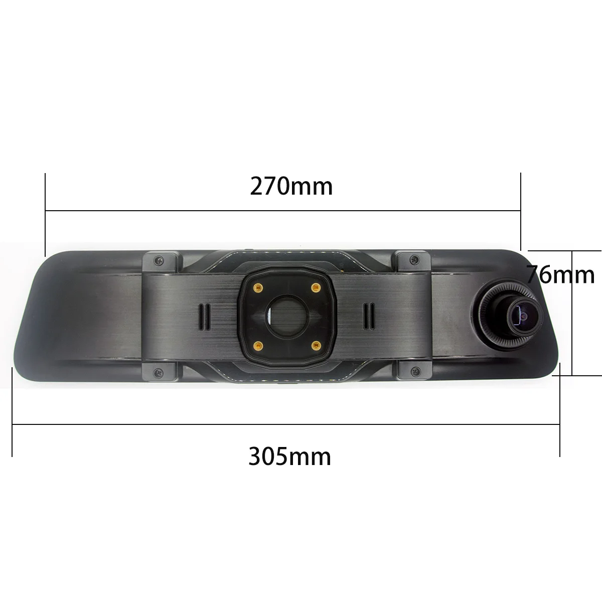 ANSHILONG 2K 12 Inch FULL TOUCH SCREE Car Mirror Dash Cam DVR Stream Media Rear View Monitor with Special Bracket Mount