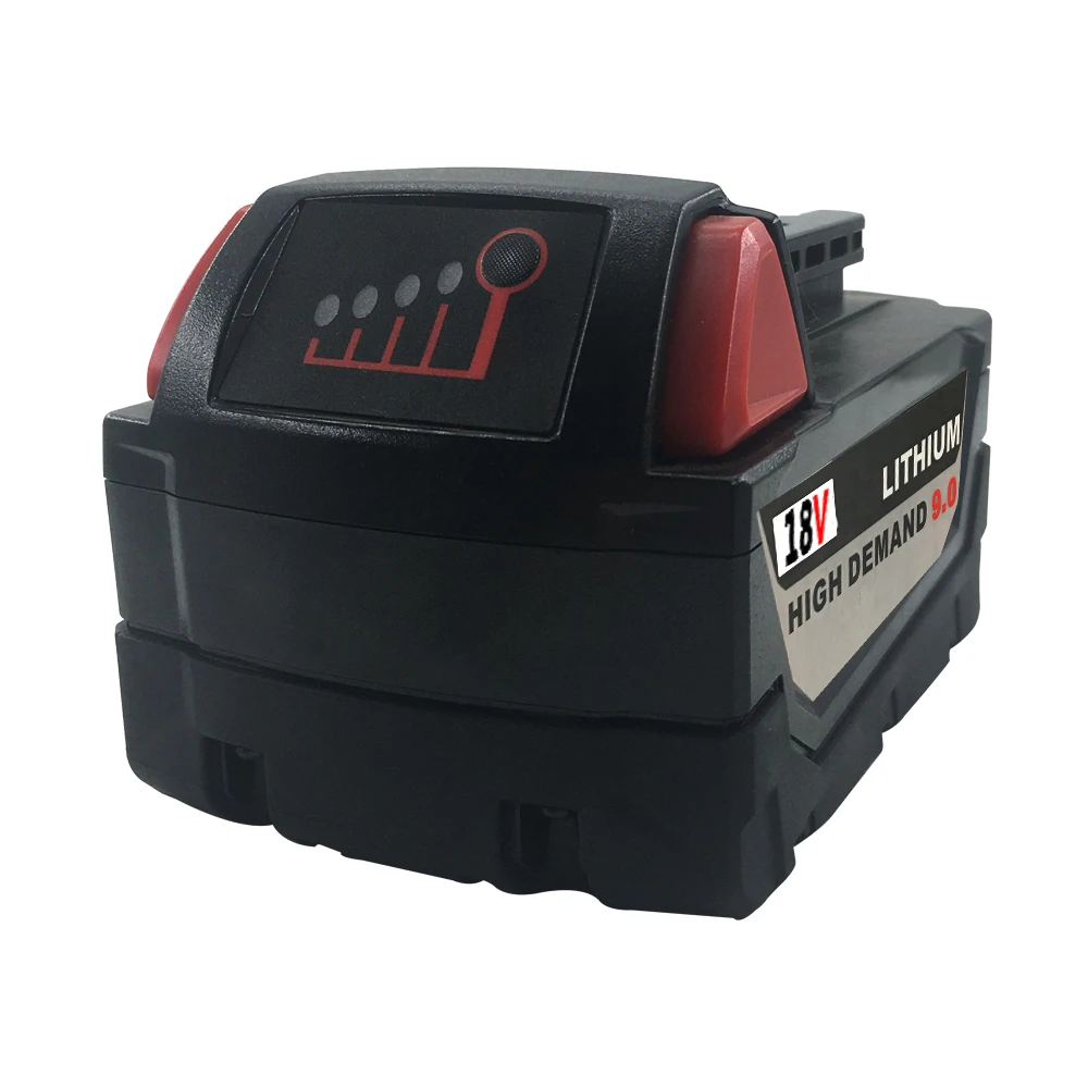 2 Chiếc M18 Dự Phòng Pin Sạc Cho Milwaukee 48-11-1850 48-11-1840 48-11-1852 6000/9000MAh Lithium Ion Pin Thay Thế