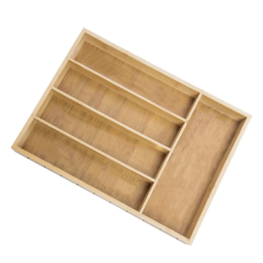 

1pc Bamboo Jewelry Box Multi-Grid Storage Container For Necklaces Bracelets Watches Earrings Gift Home Supplies Organizing Box