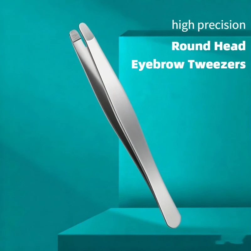 Heavy-Duty Stainless Steel Professional Eyebrow & Facial Hair Tweezers with Sharp Tips - Compatible for Eyebrows, Beards  Gift