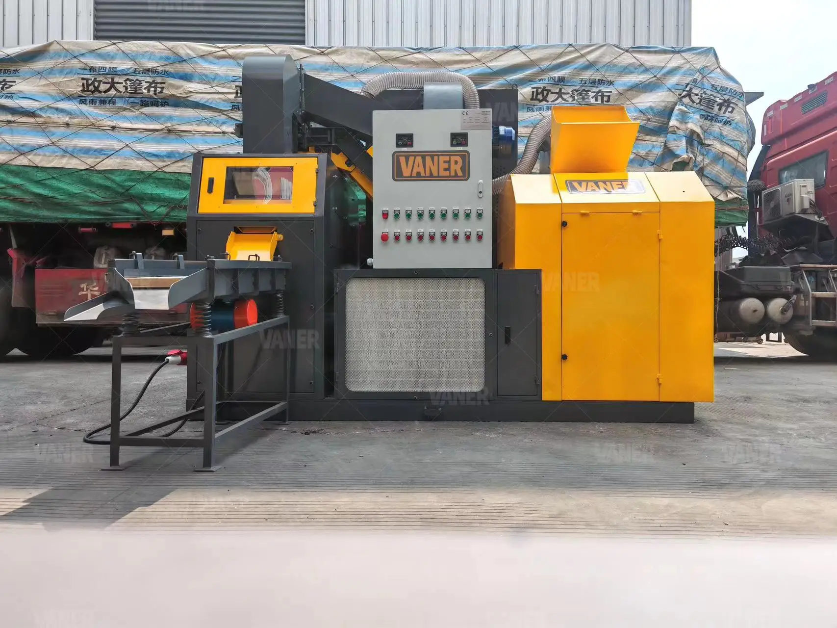 VANER 200-300KG/H Fully Automatic Copper Scrap Wire Cable Granulation Machine Cable Granulator Copper Wire Recycling Machine