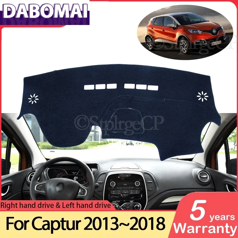 

Противоскользящий коврик для приборной панели, солнцезащитный козырек для приборной панели, автомобильные аксессуары 2014 2015 2016 2017 для Renault Captur 2013 ~ 2018 Samsung QM3