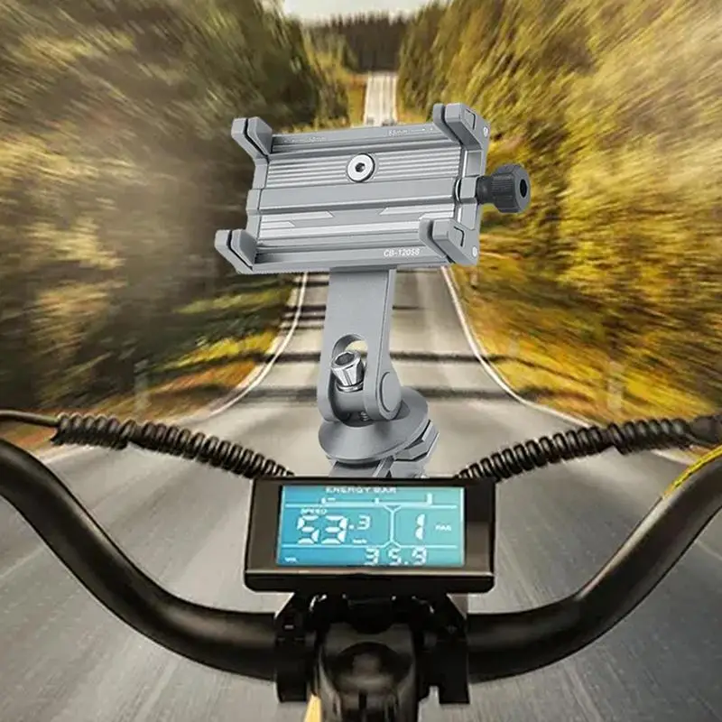 Motorcycle Phone Mount Adjustable Bike Phone Mount Portable Motorcycle Camera Clip Handlebar Smartphone Clamp For Outdoor