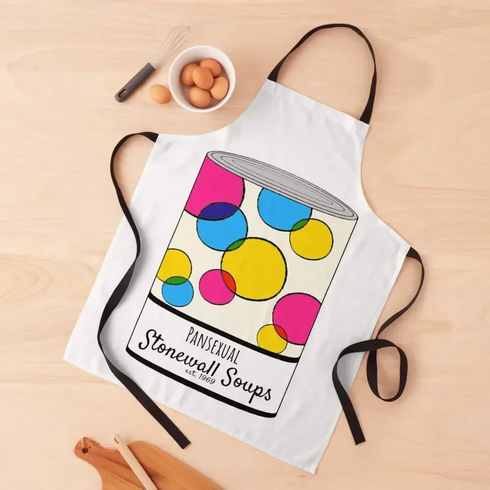 

Pansexual Soup - The Stonewall Soups Collection Apron Cute Kitchen Useful Things For Kitchen work gowns for women cleaning Apron