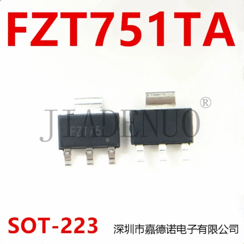 (5-10pcs)100% New FZT751TA screen printing FZT751 3A60V SOT-223 SMT transistor  chipset