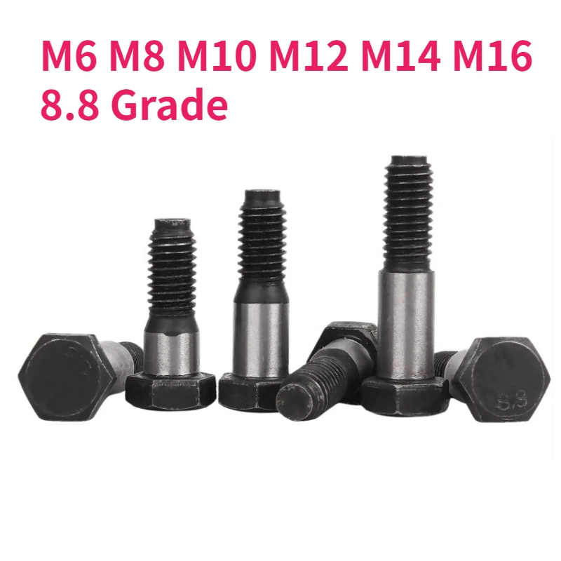 M6 M8 M10 M12 M14 M16 GB27 8.8 Grade Carbon Steel Hexagon Head Shoulder Screws Hexagon Fit Bolts for Hardware And Tools