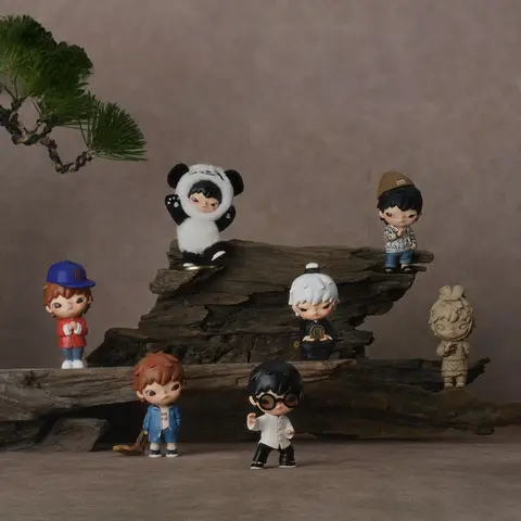 팝마트 히로노 x 클롯 시리즈 오리지널 블라인드 박스 미스터리 박스 추측 백 장난감 인형 귀여운 애니메이션 피규어 장식품 컬렉션 선물