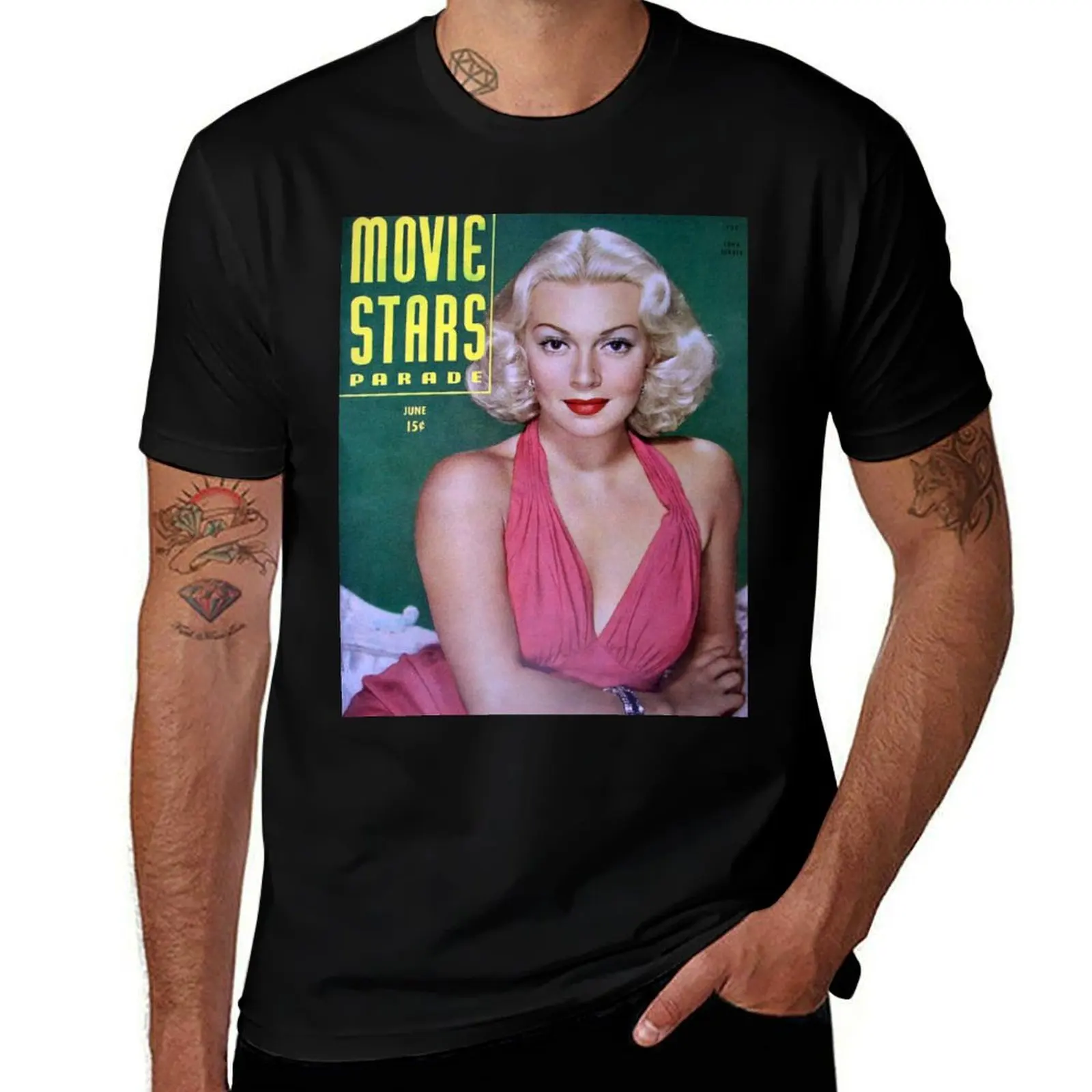 

Lana Turner, Actress T-Shirt man t shirt cotton high quality funny t shirts man T-Shirt