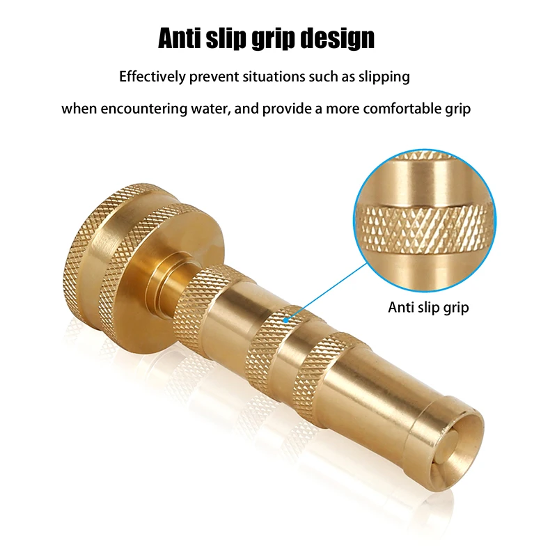 

1Pcs Garden Hose Spray Nozzle-High Pressure Adjustable, Ideal For Cleaning And Irrigation For Hose