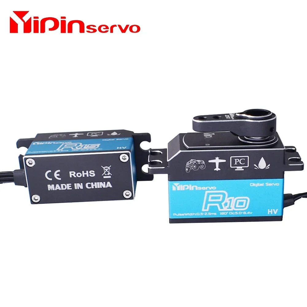 GX YIPIN 10KG 15KG 18KG 20KG Metal Gear High Speed Brushless Short Body Digital Servos for 1/10 RC Model Car Drift Racing