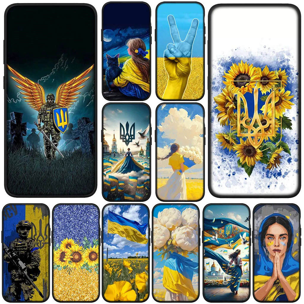 Чехол для телефона U-Ukraines-Flag Ukrainian Girl для Motorola Moto Edge 50 One 30 Fusion 40 neo Ultra Pro 20 Lite G50 G85 G84 E15 E14