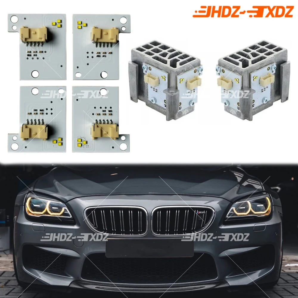 Светодиодные панели Angel Eye DRL Желтый Янтарный Синий Красный Для BMW F12 F13 M6 F06 Gran Coupe LCI 650i 2016-2019 Модуль дневных ходовых огней