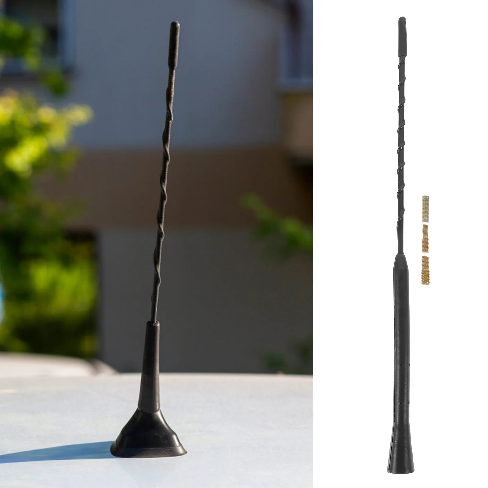 

3pcs Car Roof Antenna Universal Roof Mount Antenna For Car Suv Fm Signal Reception Auto Exterior Accessories