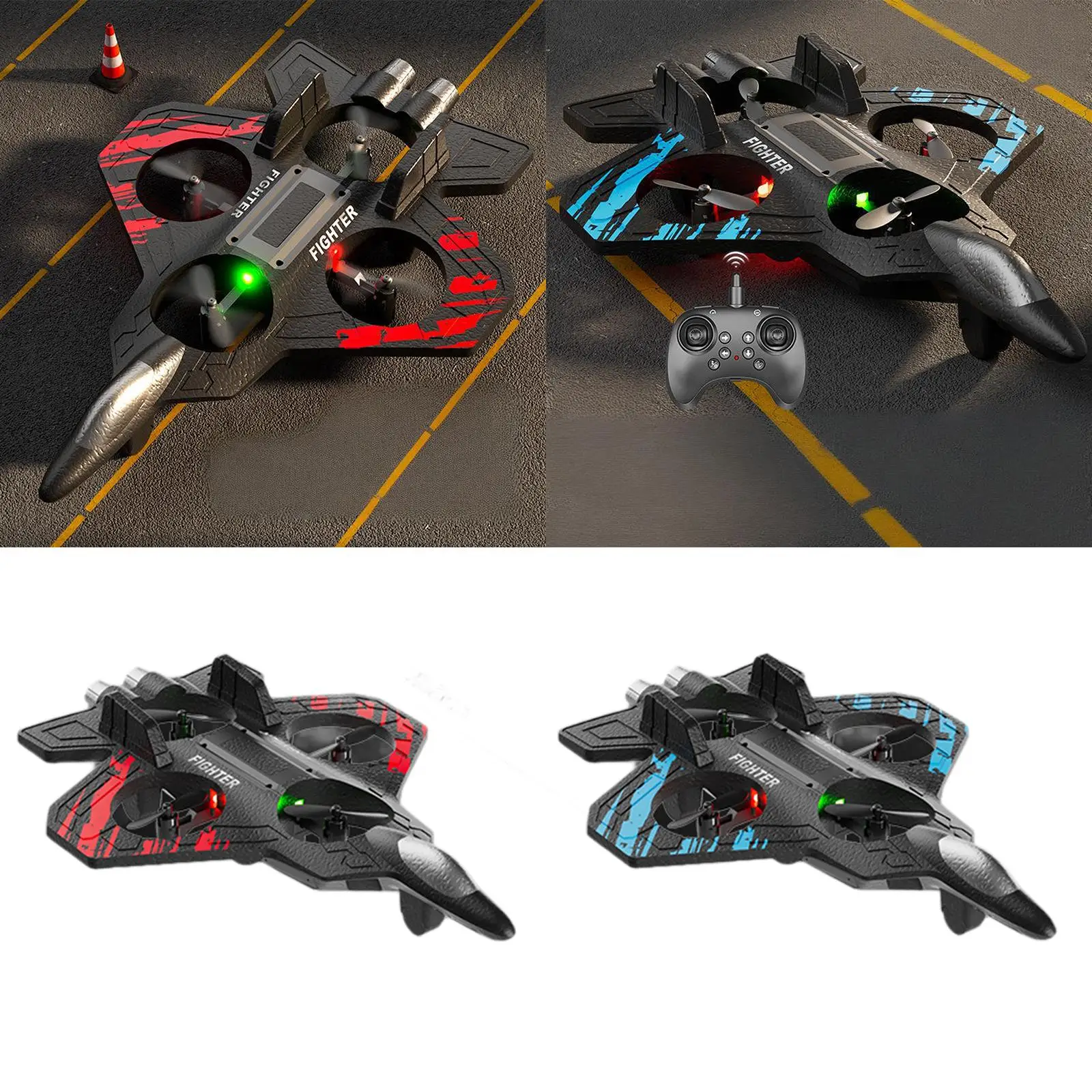 フォーム製リモコン飛行機デコレーションライト付きクラフトポータブルスタントロールキッズRC飛行機、公園、子供の日、裏庭、自宅、誕生日に