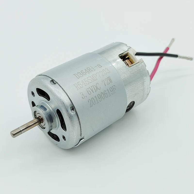 Micro RS-545 Motor DC 3.6V 72W 26000RPM High Speed Power Front Ball Bearing Compensated Carbon Brush Electric Hand Drill Engine