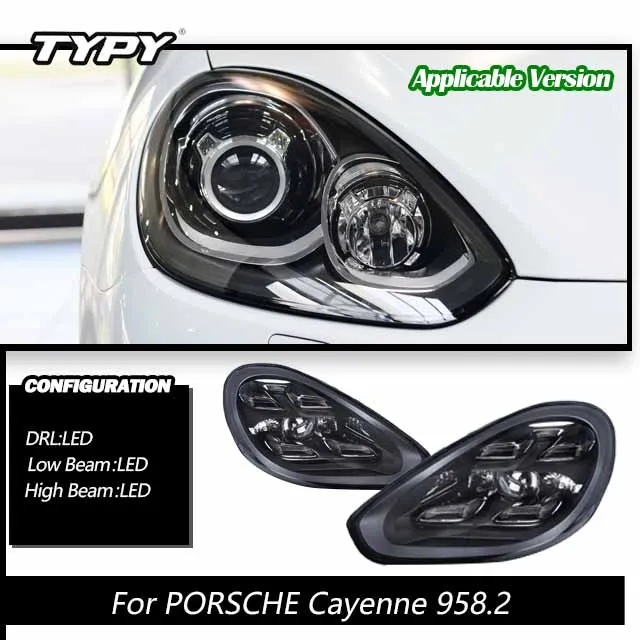 車のライト LED ヘッドランプポルシェカイエン 958.1 958.2 2011-2018