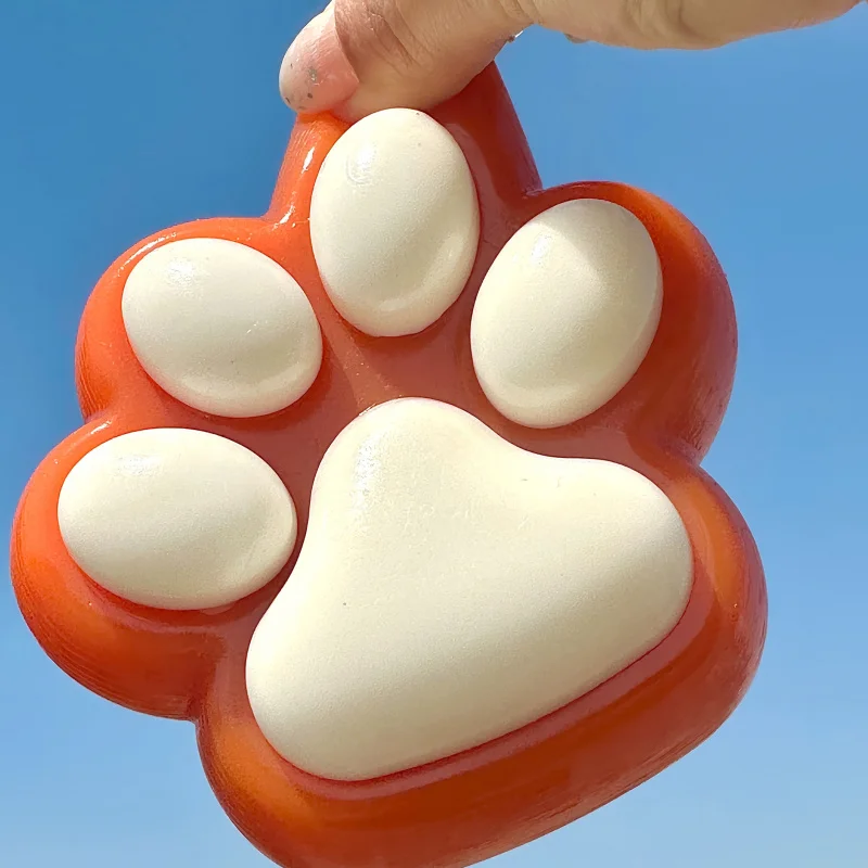 1 szt. Bardzo duża Fidget w kształcie pazura kota w kolorze karmelowym