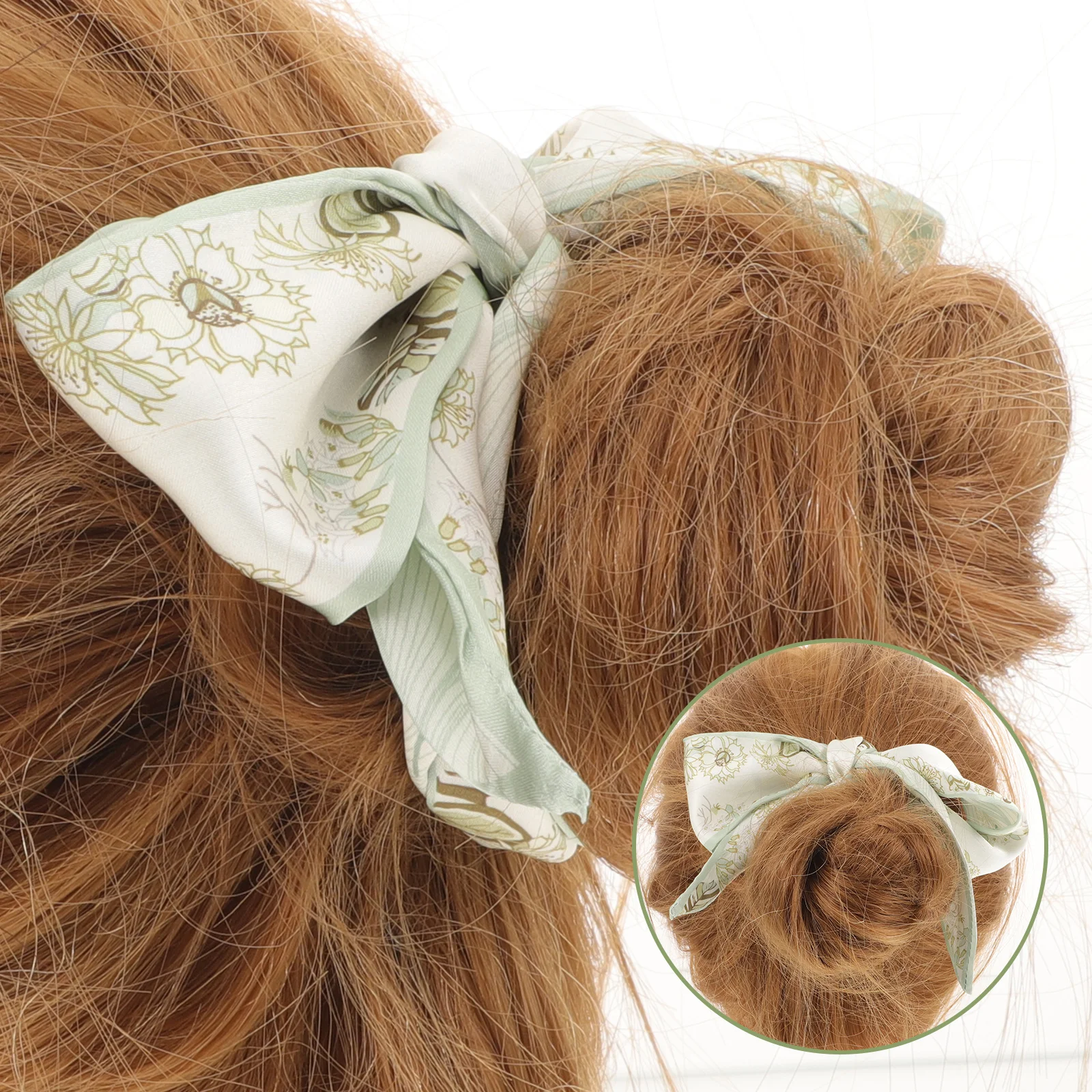 

Elegant Silk Hair Ribbon Purse Scarf for Handbag Decoration Neck Scarf Hair Band for Women Daily Festivals Neckerchief Women