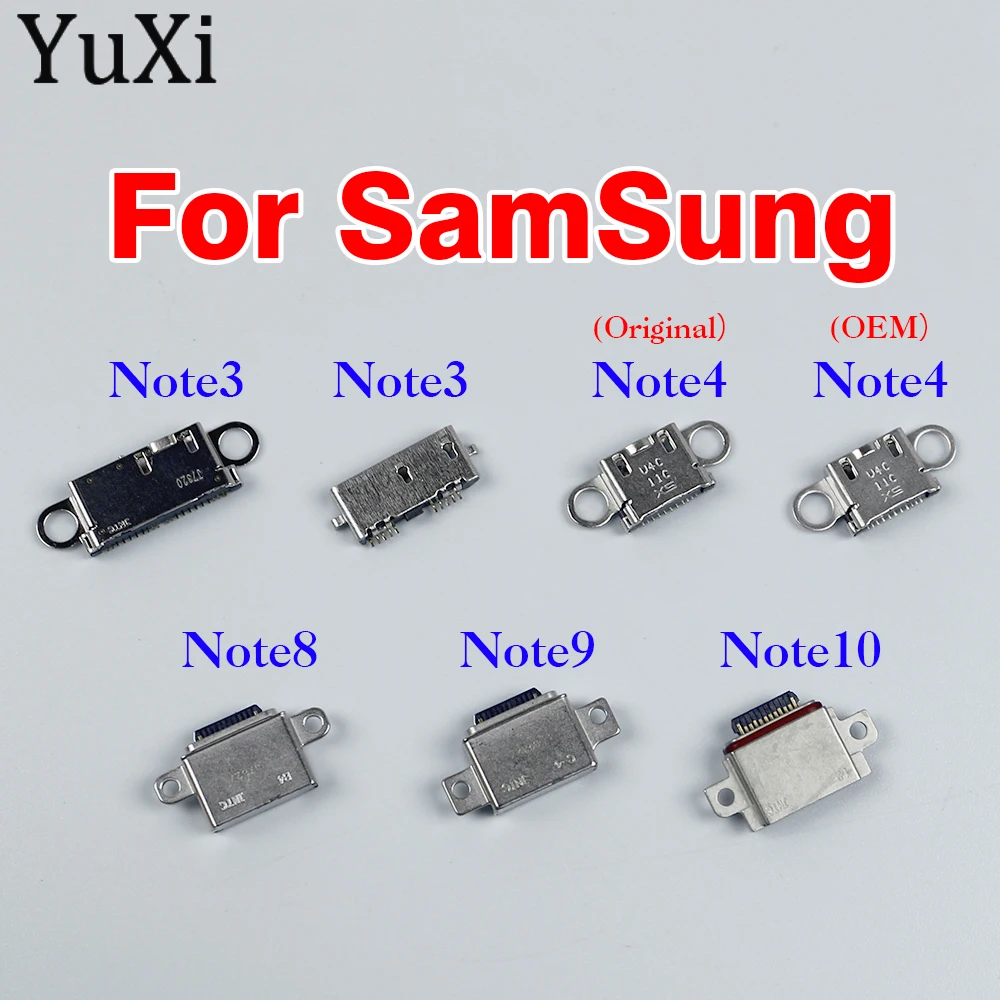 

1 шт., разъем для зарядки Micro USB для Samsung Note3 Note4 Note8 Note9 Note10