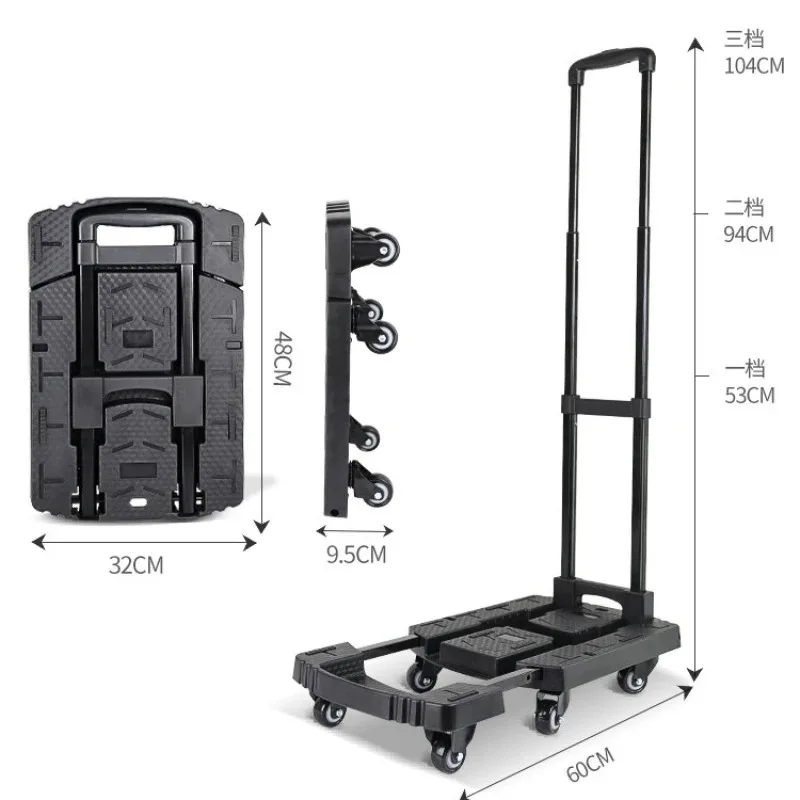 

Direct supply folding trolley trolley luggage cart flat truck
