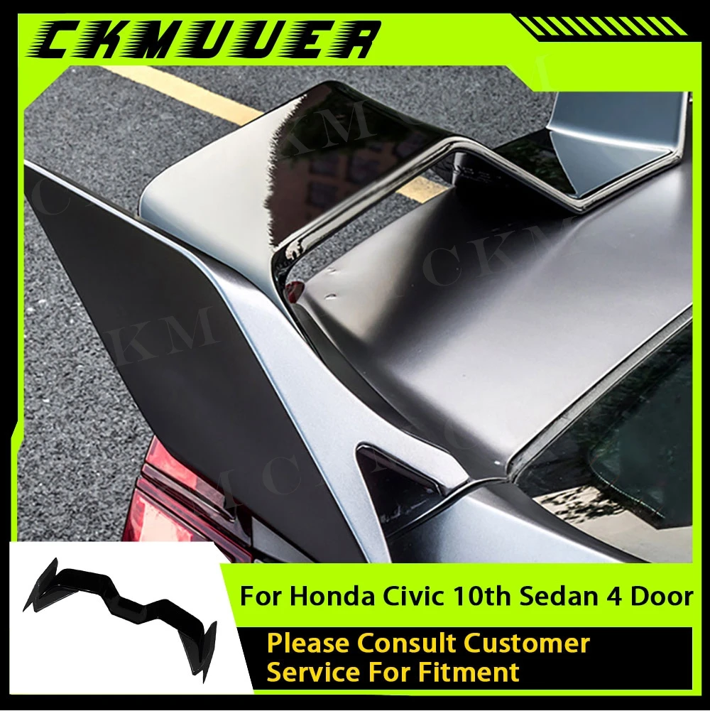 

Автомобильные аксессуары, спойлер на заднее крыло багажника с утконосом для Honda Civic 10th Sedan 2016-2020, комплект внешней тюнинговой кузова автомобиля