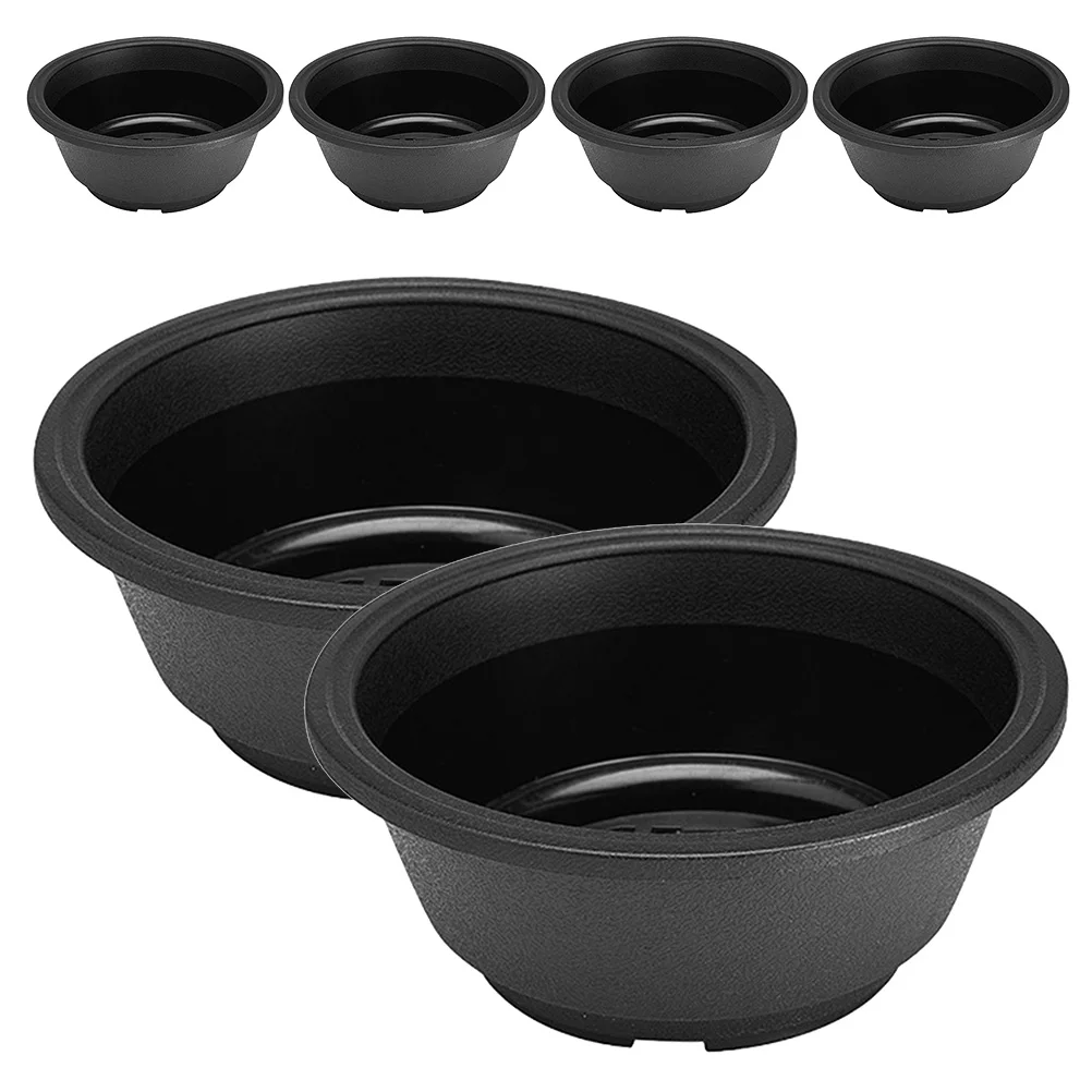 

6 Pcs Succulent Combination Pot Durable Plastic Flowerpot Planter Bonsai Containers Garden Plant Holder Home Green Plants Bowl