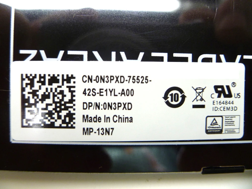 Teclado del Reino Unido para DELL 3541, 3542, 3543, 3550, 3551, 3552, 3555, 3558, 3559, 3560, 3565, 3567, 3568, 3570, 3573, 3576, 5542, 5543, 5548, 5551