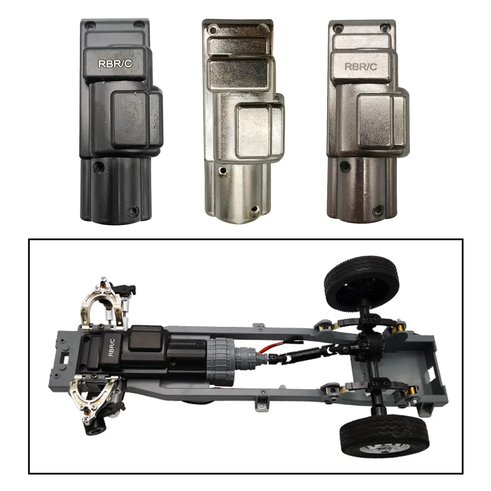 

Металлическая защита шасси на запасные части для радиоуправляемого багги масштаба 1:10