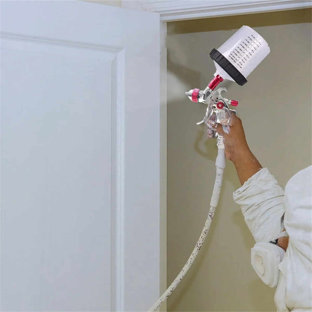 M04Kペイントスプレーヤー混合カップライナーとキャップシステム（HVLPスプレーガン用）、自動車塗装スプレーガン20オンス（600ml）キット