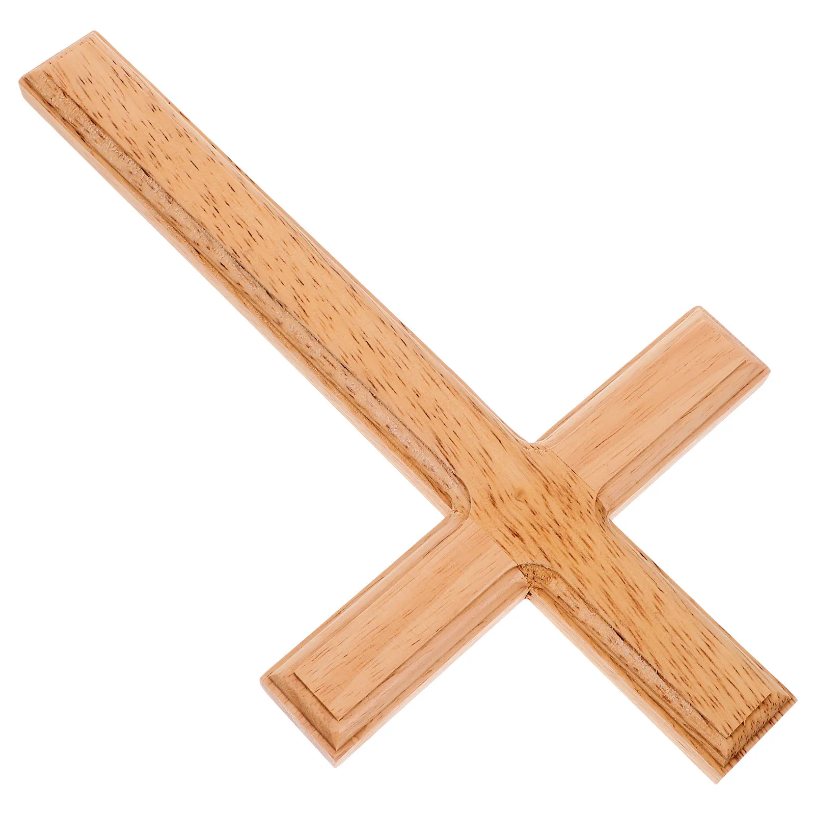 

Wall Mounted Wooden Cross Medium Size Compact Religious Decoration Suitable for Home Church Living Room Wall Ornament