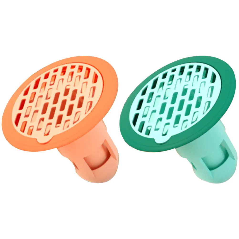 2Pcs Floor Drain Preventer Deep Water Seal Deodorizing Backflow Stopper for Kitchen Bathroom Balcony Basement Easy Hair Filter