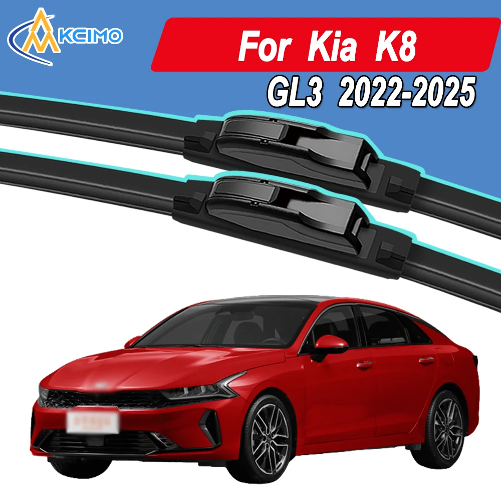 

Silicone Car Wiper Blades for Kia K8 GL3 2022-2025 - All Weather Silent Wiper Blades, Quick Release Clip