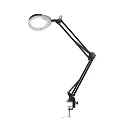 10X 15X 20X 30X Magnifier With LED Lamp Magnifying Glass 48 LED Table Lamp Lupa Foldable Reading Repairing For PCB