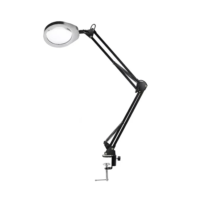 Lupa 10X 15X 20X 30X z lampą LED Szkło powiększające 48 Lampa stołowa LED Lupa Składane czytanie Naprawa PCB