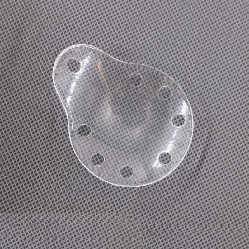 Protezione per gli occhi Scudo per gli occhi Scudo per gli occhi singolo traspirante Scudo per gli occhi trasparente in plastica porosa Scudo per gli occhi ovale oftalmico