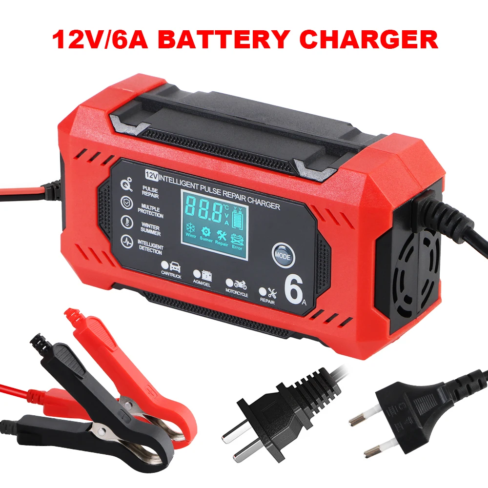 

90 Вт 12 В зарядные устройства для моторных лодок, свинцово-кислотные аккумуляторы для мотоциклов, импульсный ремонт, ячейка для хранения, автомобильные зарядные устройства для лодок, цифровые