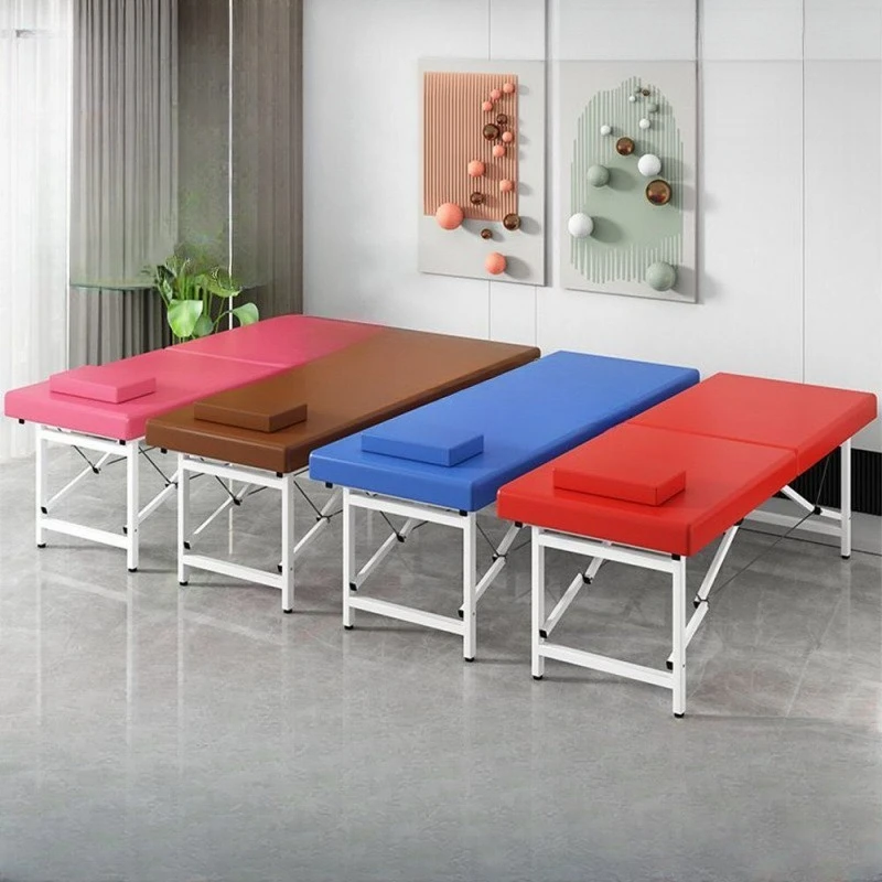Portable Lightweight Folding Massage Table Face Cradle Home Therapy Bed with Carry Case for Spa Salon Facial Furniture