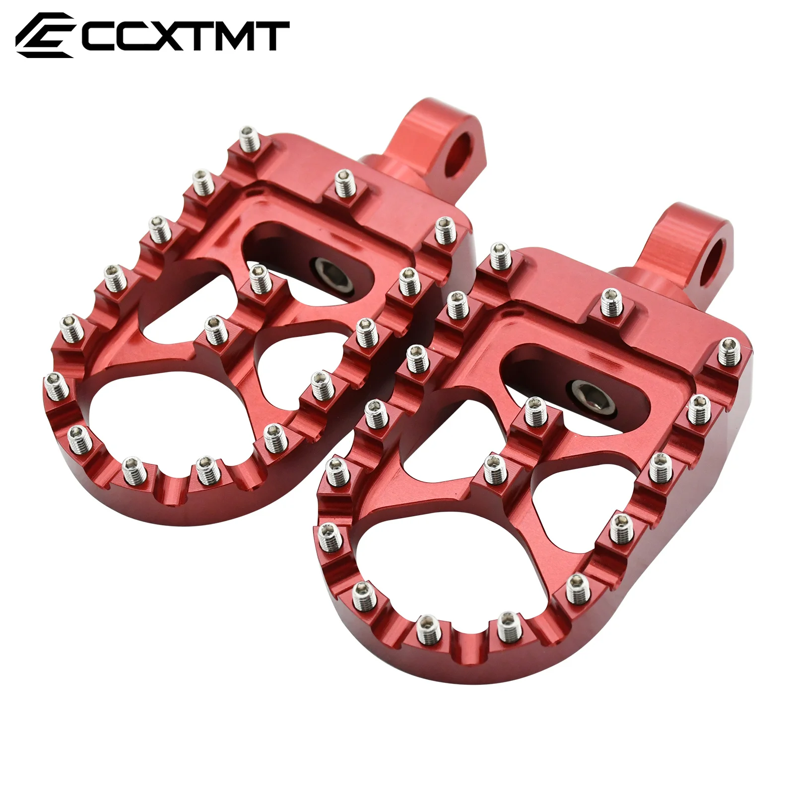 Motorcycle CNC Wide Fat Footpegs 360° Roating Foot Pegs For Harley Dyna Fat Bob Softail Sportster Street Bob Motocross Universal