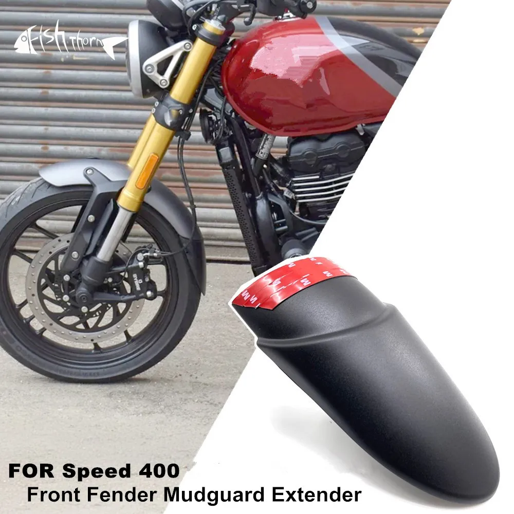 

Motorcycle Front Fender Mudguard Extender Extension For Triumph Speed 400 Speed400 2024 2025