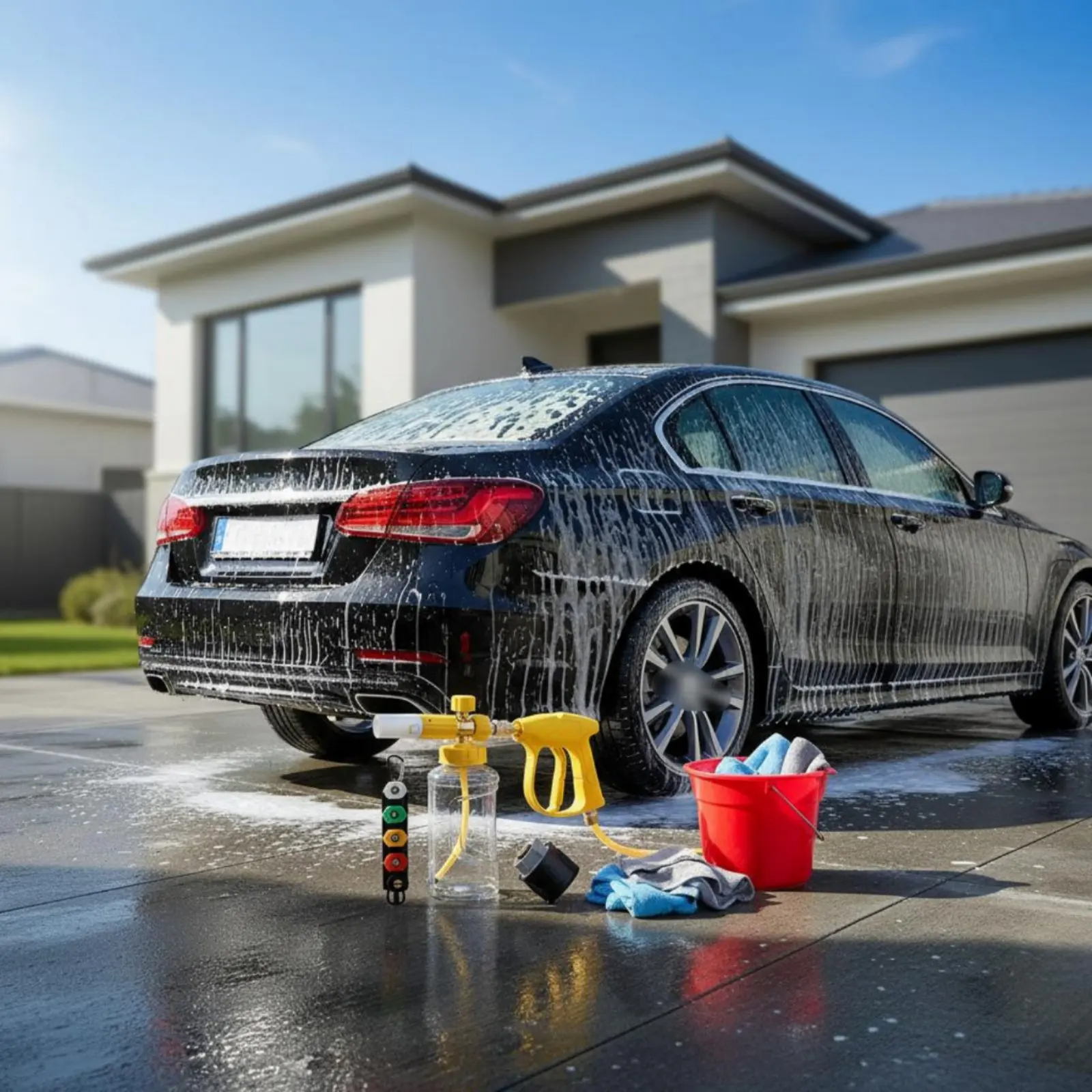 

Пеногенератор высокого давления с широким горлышком для моек высокого давления, устойчивый к коррозии, экономит время