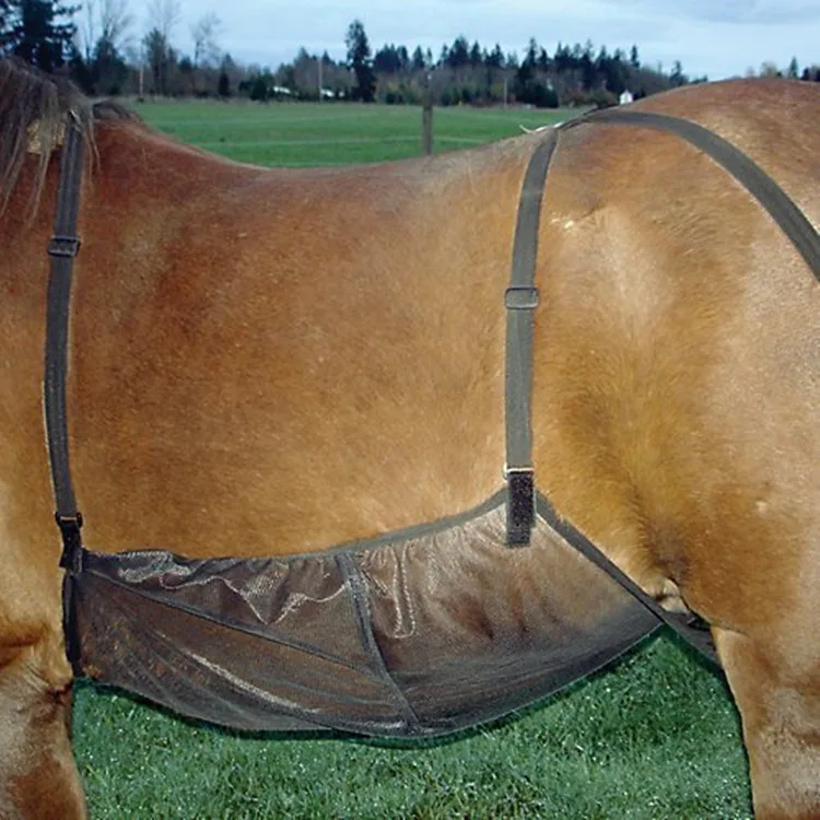 Horse Apron Belly Protection Cover Pet Horse Insect-Proof Bite Net Horse Belly Breathable Anti-Scratch Equestrian Supplies